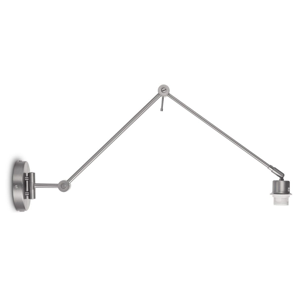 Home Sweet Home Wandleuchte Shift 70/70/32 cm – Gebürsteter Stahl
