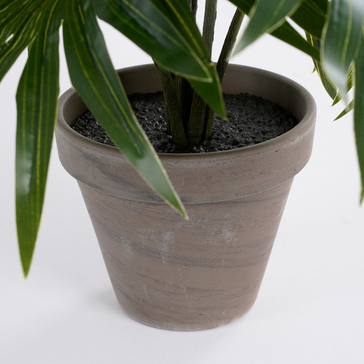 Künstliche Palmenpflanze im Blumentopf Stan – H40 x Ø35 cm – Grün