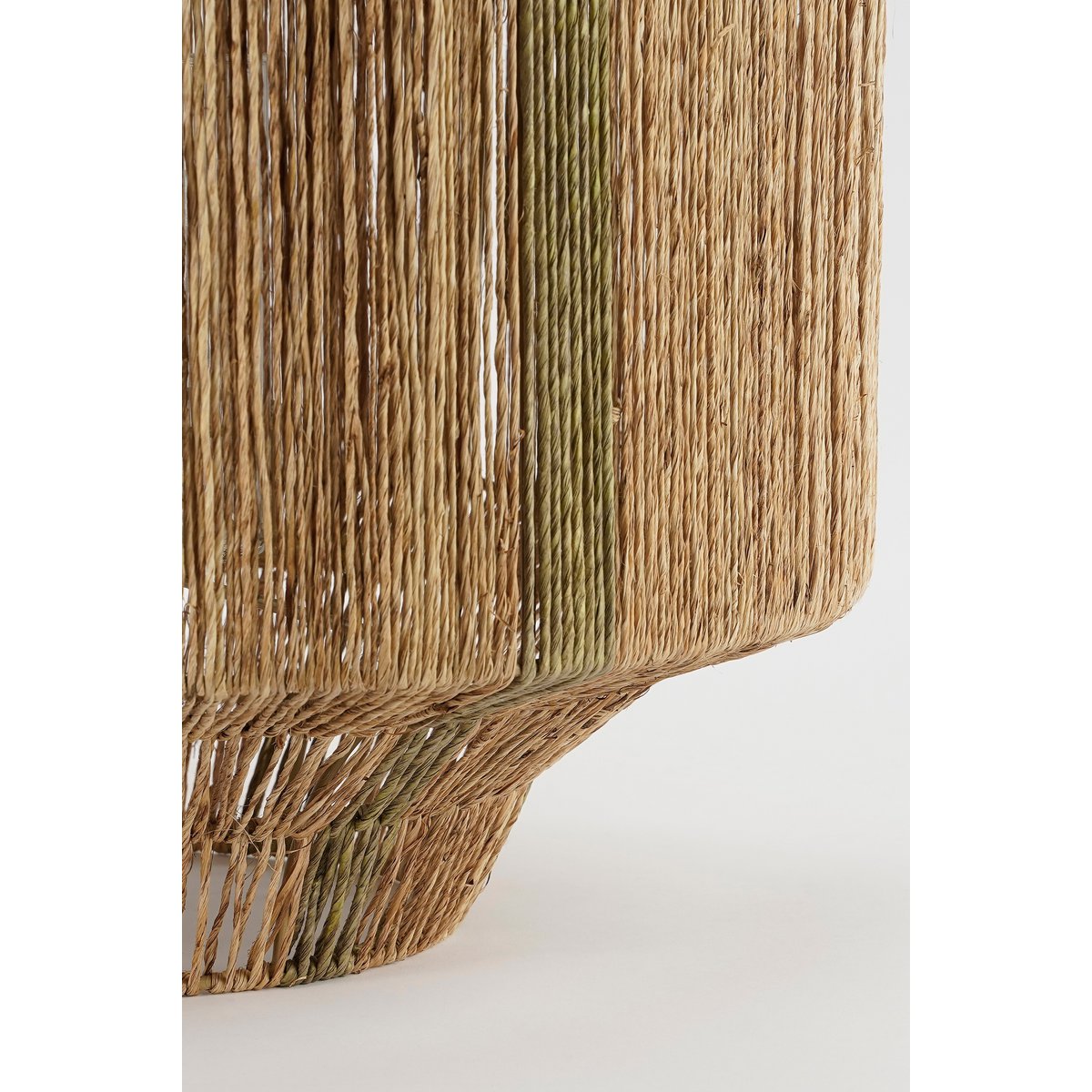 Liliano Laterne - H51 x Ø40 cm - Jute - Dunkelgrün