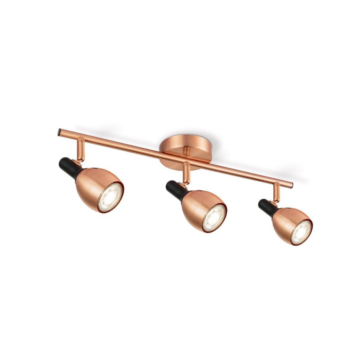 Home Sweet Home LED Aufbaustrahler Novi 3 - inkl. dimmbarer LED-Lampe - Kupfer