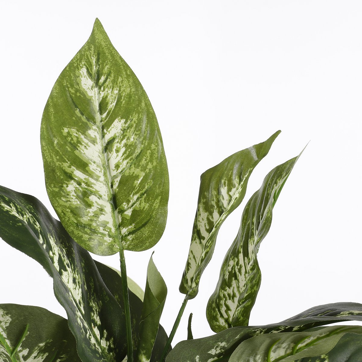 Dieffenbachia Künstliche Pflanze im Blumentopf Stan – H70 x Ø55 cm – Grün