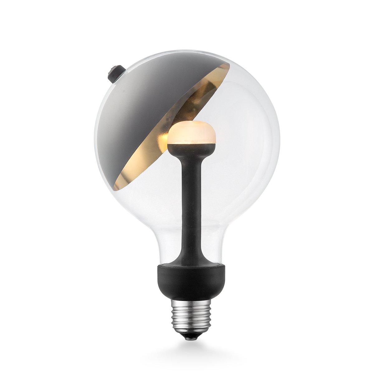Home Sweet Home dimmbare LED-Lampe Sphere schwarz-gold G120 E27 5W 400Lm