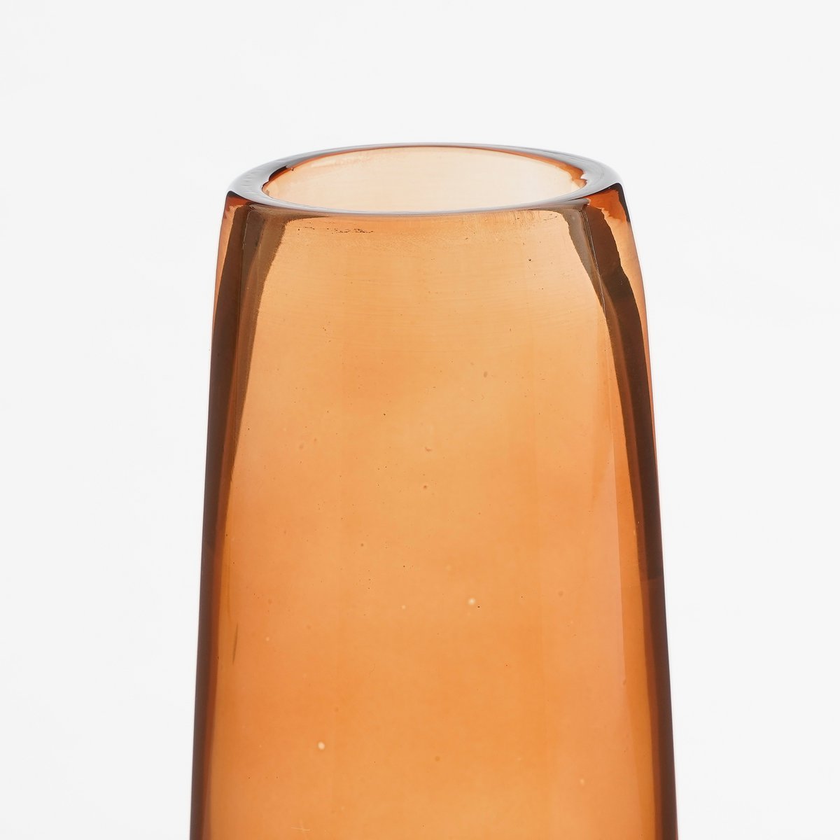 Xandra Schmale Vase - H37,5 x Ø10 cm - Glas - Braun