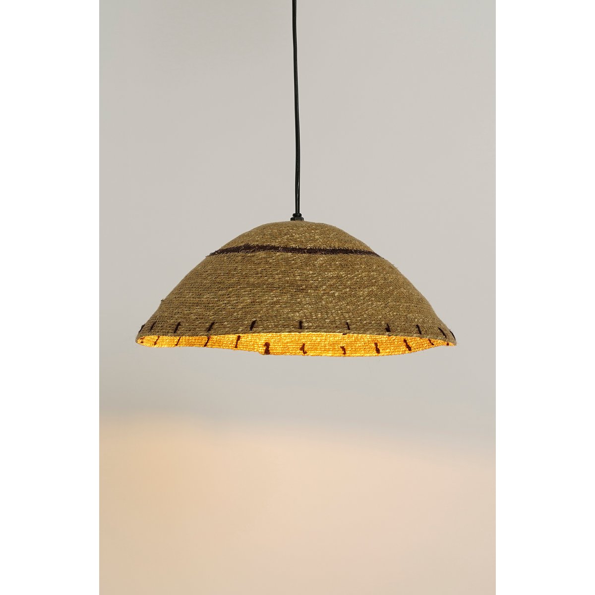 Joulz Hängelampe - H16 x Ø36 cm - Jute - Hellbraun
