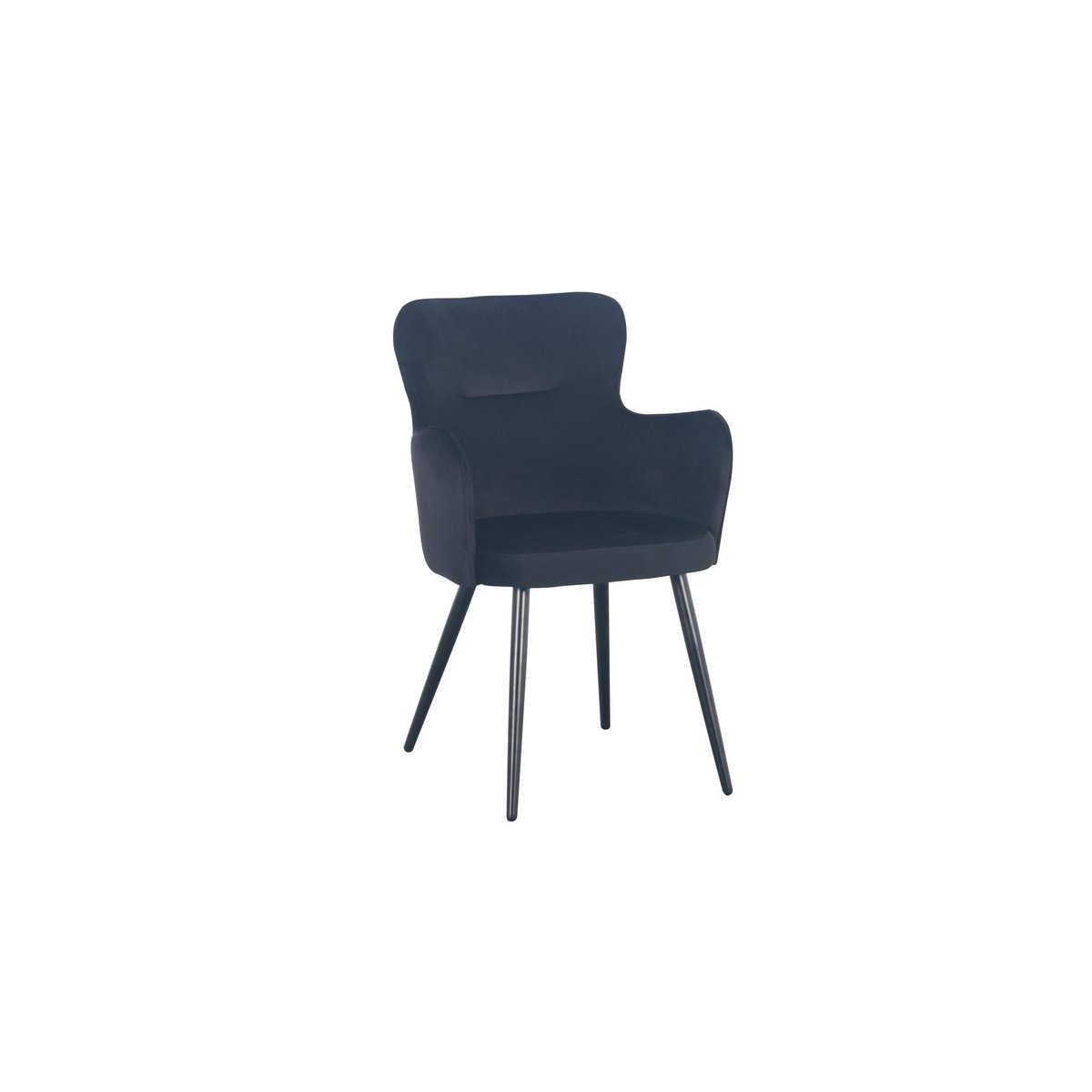 Ohrensessel schwarz (2er-Set)