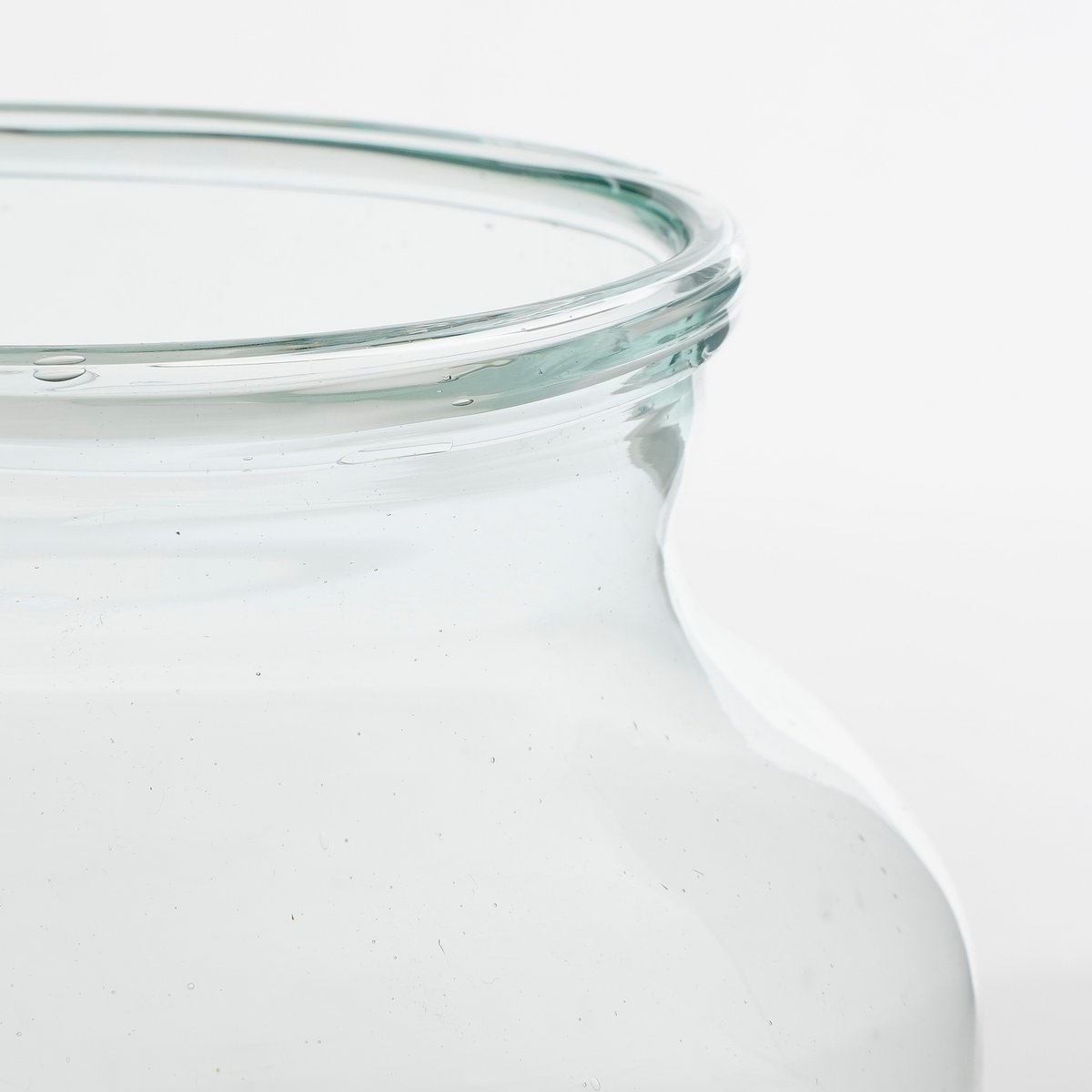 Vienne Vase - H20 x Ø21 cm - Recyceltes Glas - Transparent