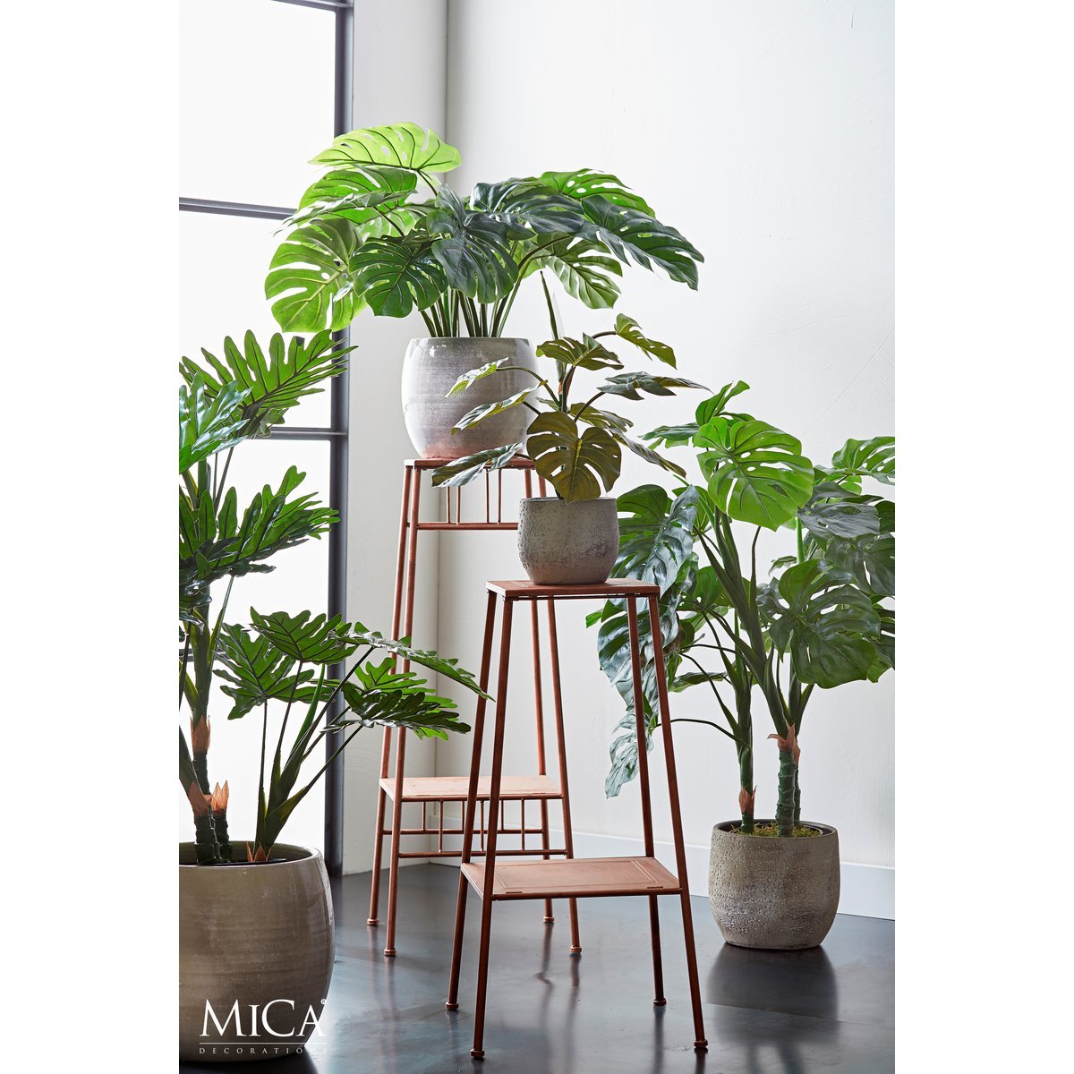 Künstliche Pflanze Monstera – H60 x Ø80 cm – Grün