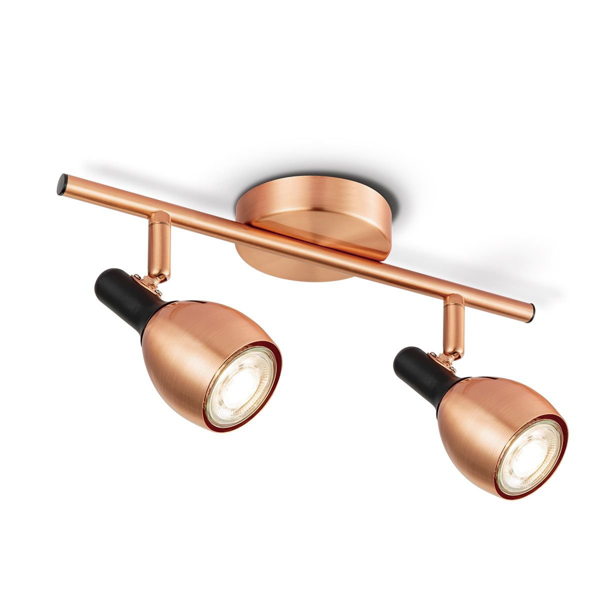 Home Sweet Home LED Aufbaustrahler Novi 2 – inkl. dimmbarer LED-Lampe – Kupfer