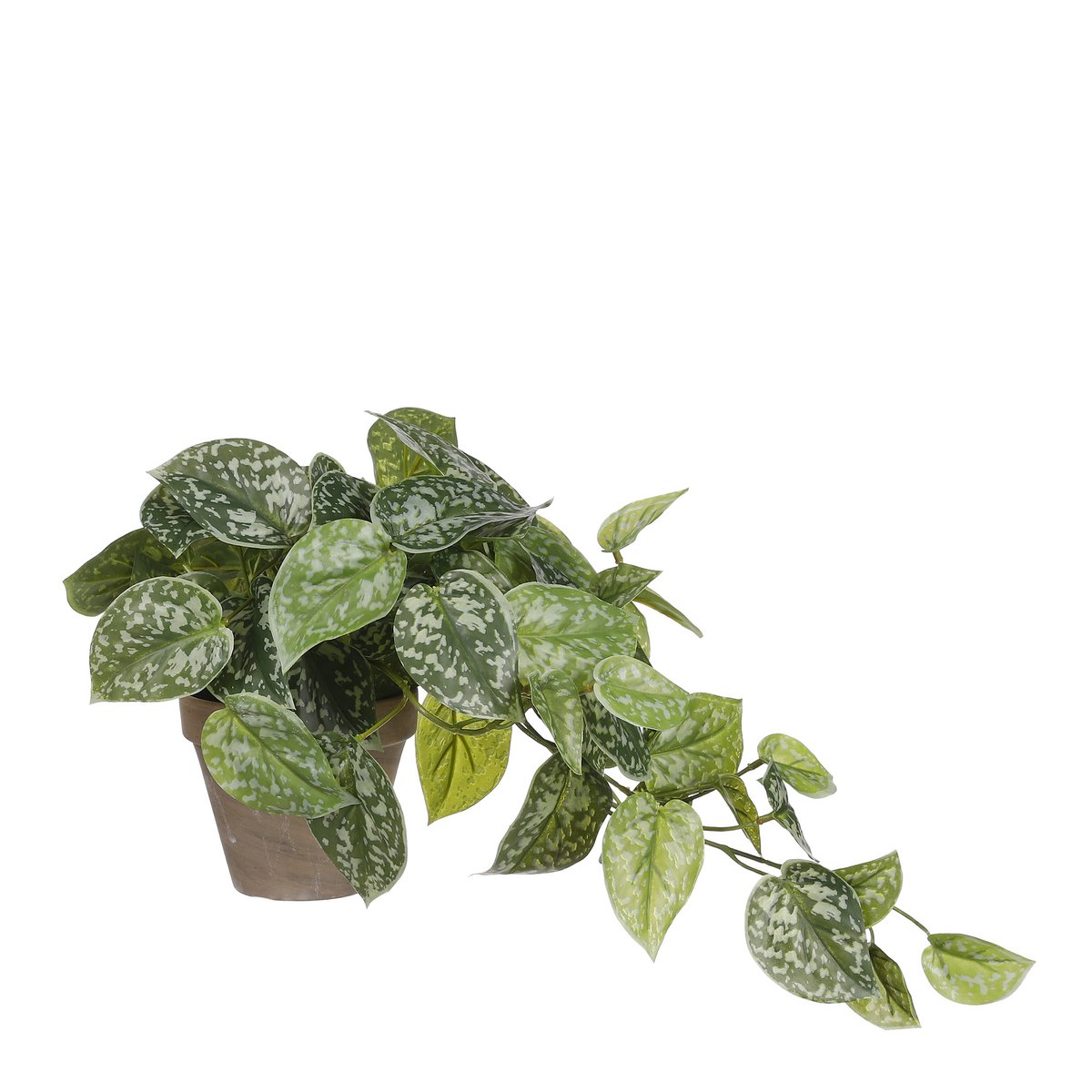 Künstliche Pflanze Scindapsus im Blumentopf Stan – H44 x Ø17 cm – Grün