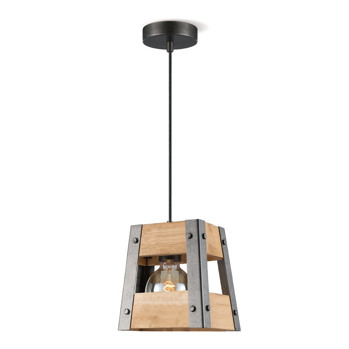 Home Sweet Home Hängelampe Barn – Holz – 18 x 18 x 126 cm