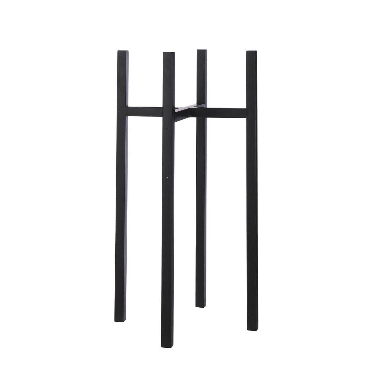 Ascot Pflanzenständer XL – L37,5 x B37,5 x H71 cm – Metall – Schwarz