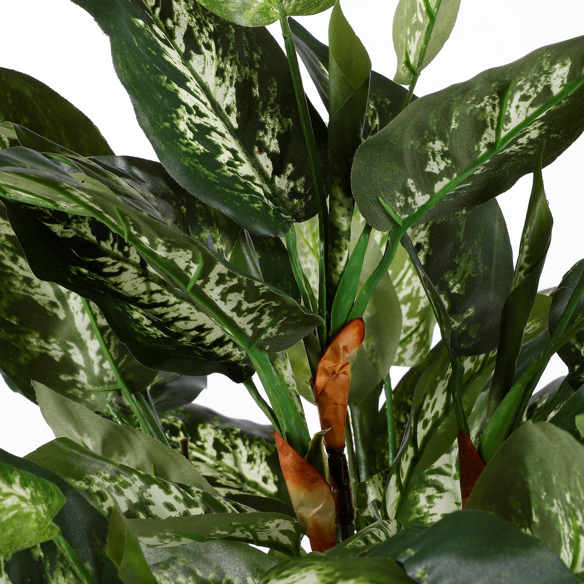 Dieffenbachia Künstliche Pflanze im Blumentopf Stan – H70 x Ø55 cm – Grün
