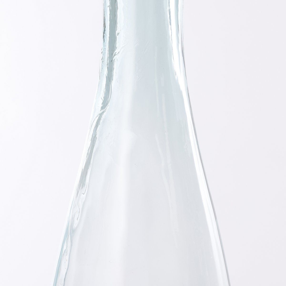Kyara Flaschenvase – H100 x Ø20 cm – recyceltes Glas – transparent