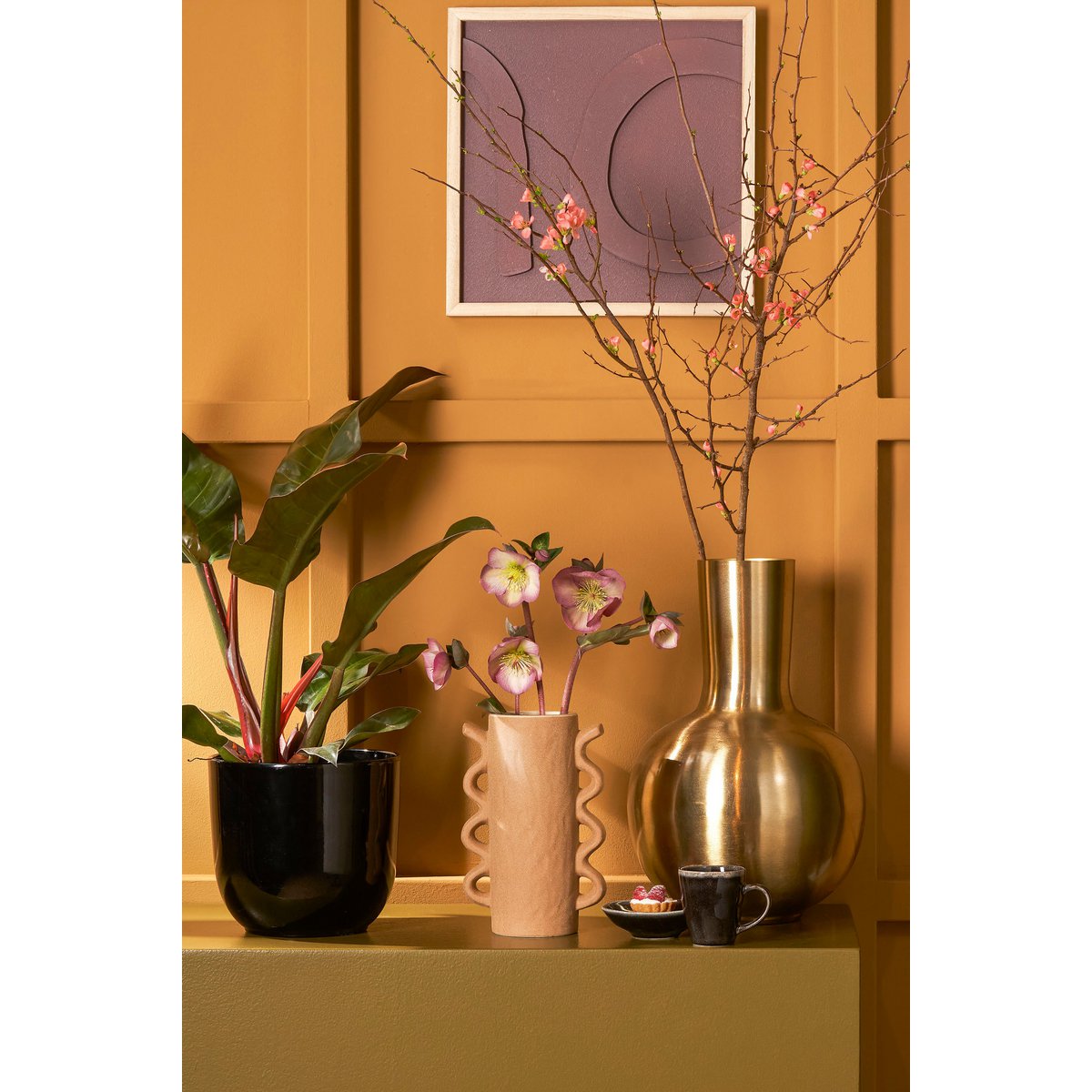 Dara Vase – H42 x Ø28 cm – Metall – Gold