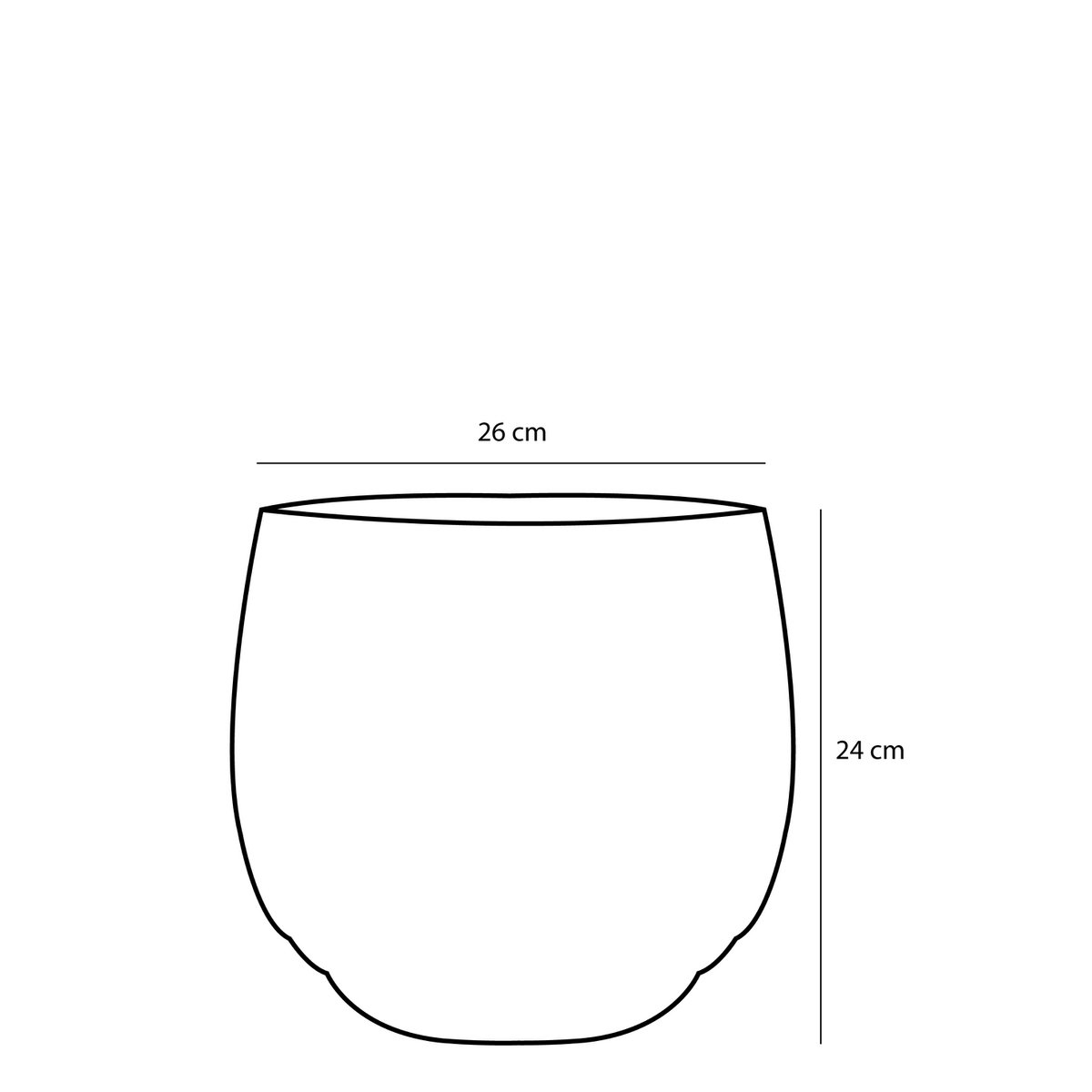 Jorck Korb für Pflanzen – 3er-Set – H24 x Ø26 cm – Seegras – Grün