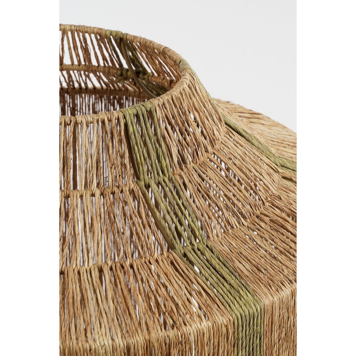 Liliano Laterne - H51 x Ø40 cm - Jute - Dunkelgrün