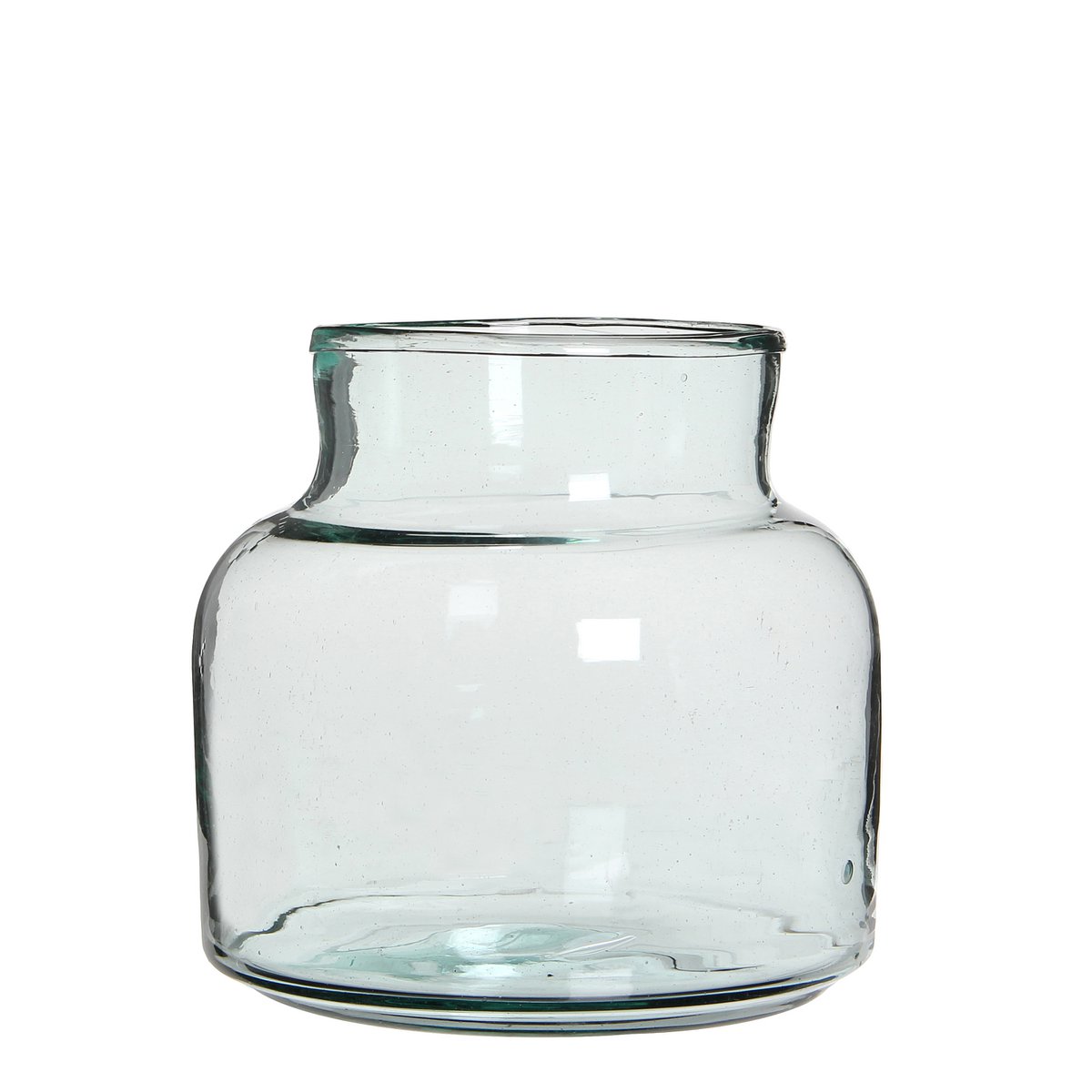 Vienne Vase - H20 x Ø21 cm - Recyceltes Glas - Transparent