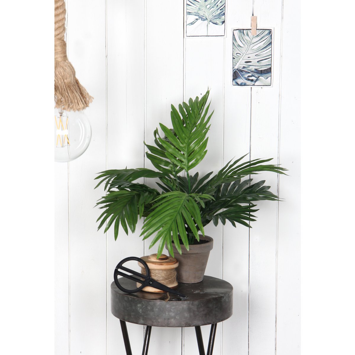 Künstliche Areca-Palme im Blumentopf Stan – H45 x Ø60 cm – Grün