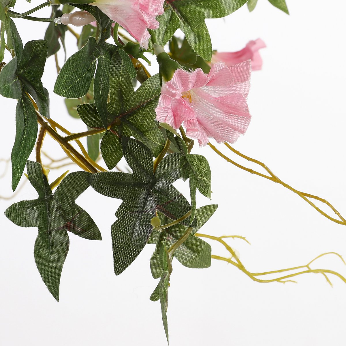 Künstliche Petunien-Hängepflanze im Blumentopf Stan – L25 x B45 x H50 cm – Rosa