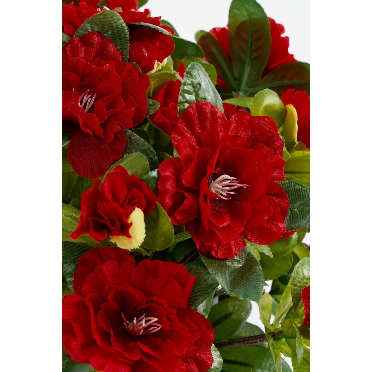Künstliche Azaleenpflanze im Blumentopf Stan – H31 x Ø26 cm – Rot