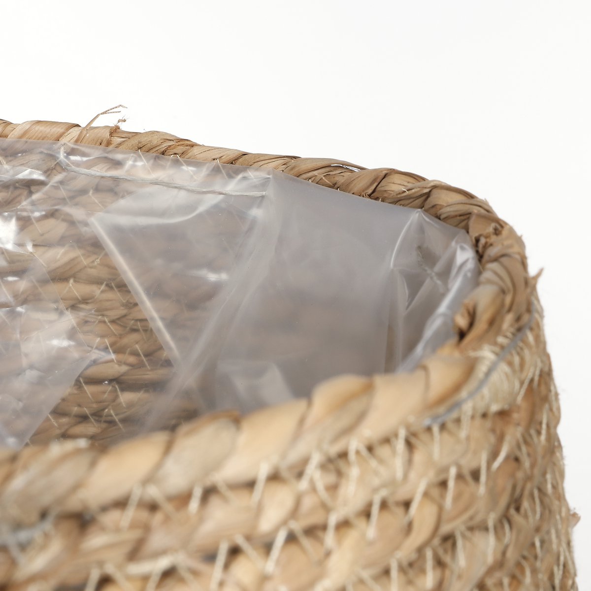 Jorck Korb für Pflanzen – 3er-Set – H24 x Ø26 cm – Seegras – Grün