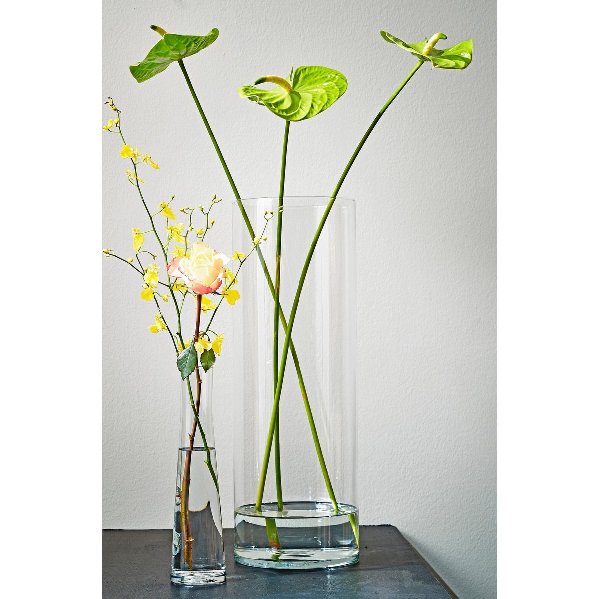 Carly Vase – H55 x Ø19 cm – Zylinder – Transparent