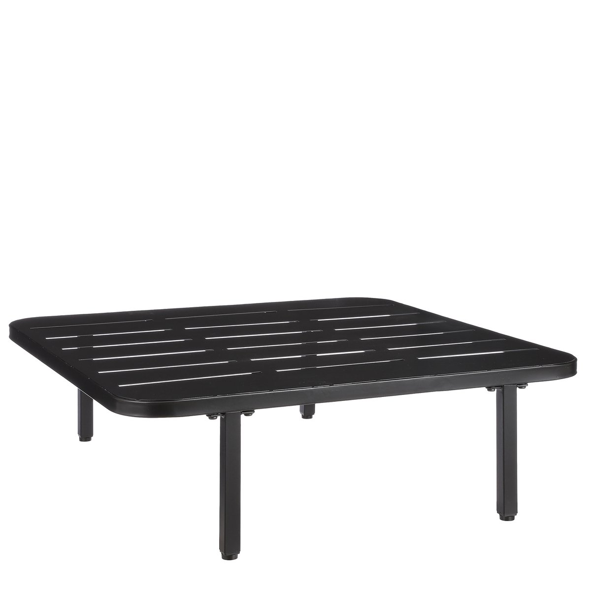 Celo Loungetisch – L80 x B80 x H23 cm – Metall – Schwarz