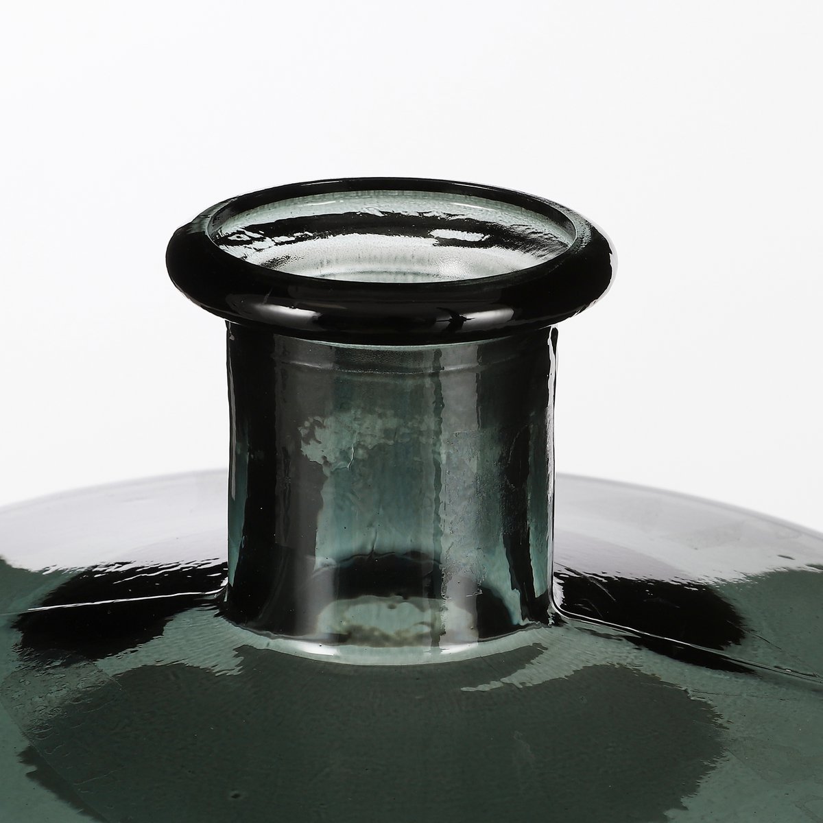 Guan Flaschenvase - H26 x Ø21 cm - Recyceltes Glas - Grün