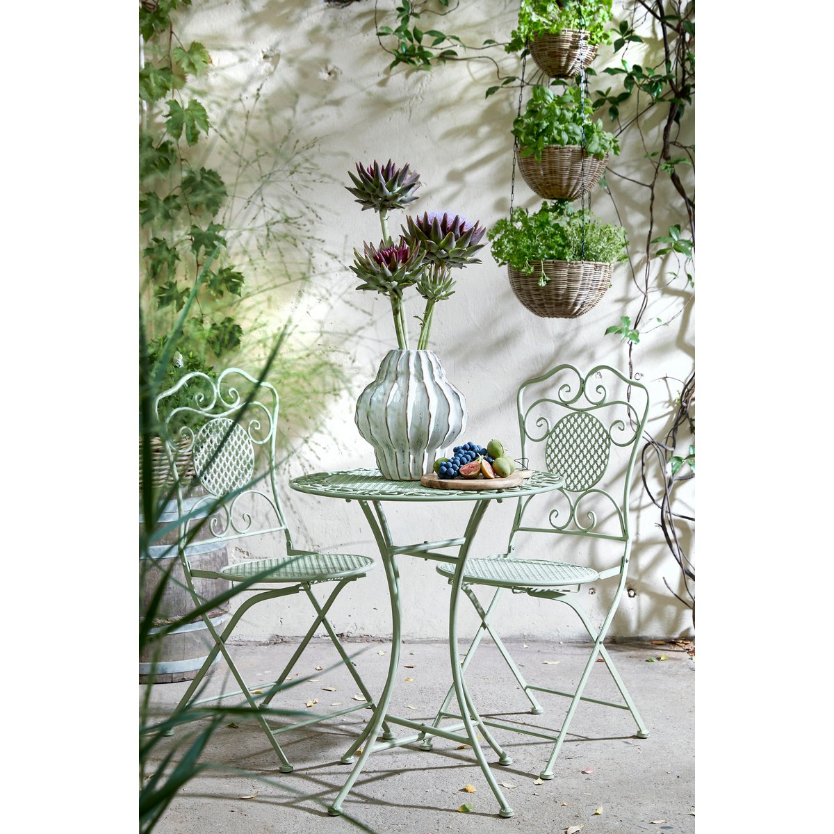 Luso Hängekorb für Pflanzen – H110 x Ø30 cm – Kunststoff – Braun