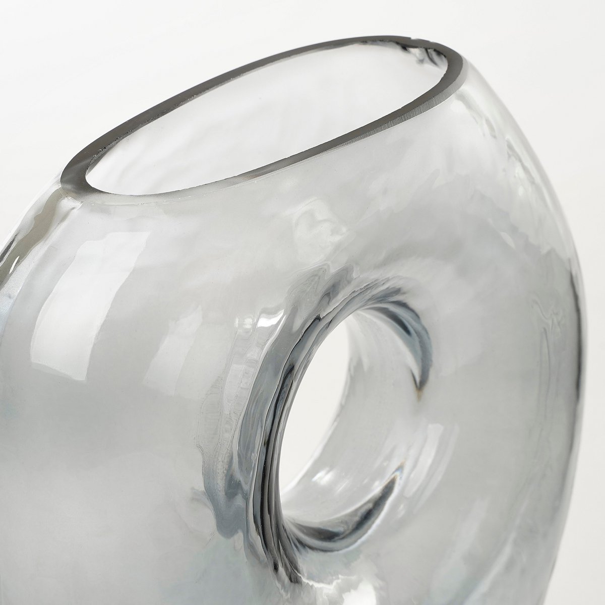 Jay Vase – L18 x B7,5 x H22,5 cm – Glas – Grau