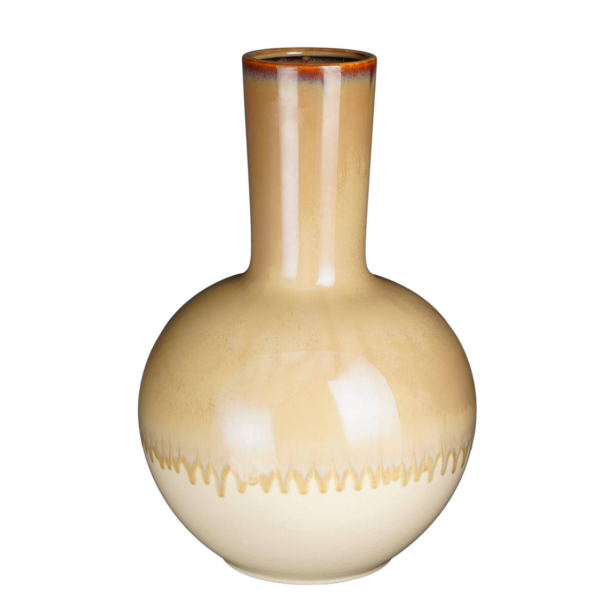 Holm Vase – H52 x Ø34 cm – Keramik – Creme