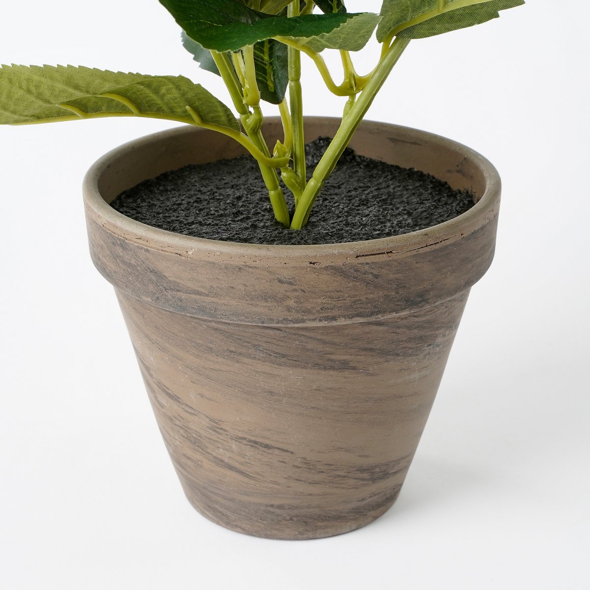 Künstliche Hortensienpflanze im Blumentopf Stan – H40 x Ø35 cm – Weiß