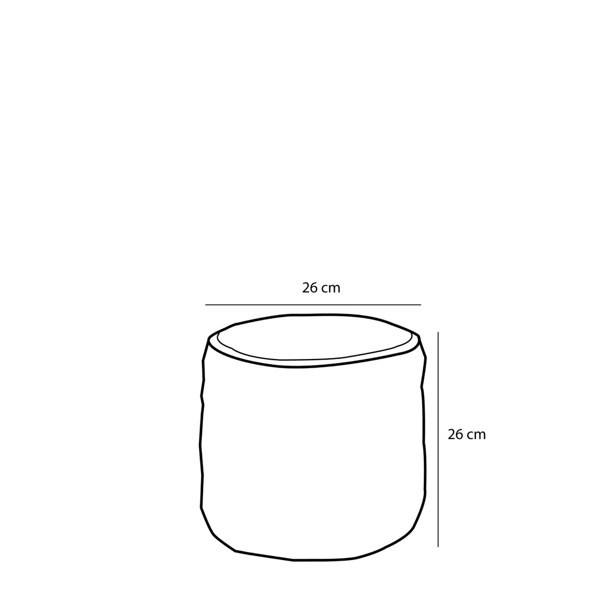 Avalon Korb für Pflanzen – 3er-Set – H31 x Ø30 cm – Seegras – Hellbraun