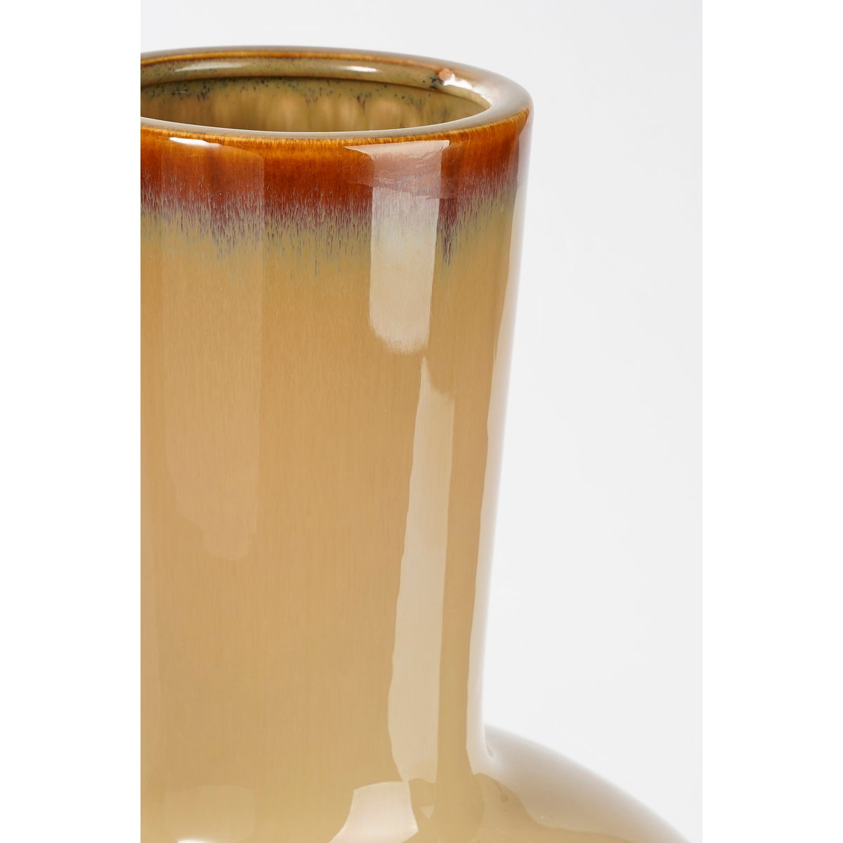 Holm Vase – H42 x Ø27,5 cm – Keramik – Creme