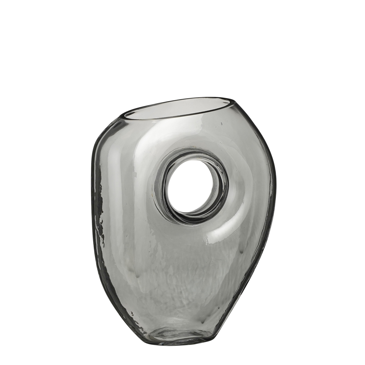 Jay Vase – L18 x B7,5 x H22,5 cm – Glas – Grau