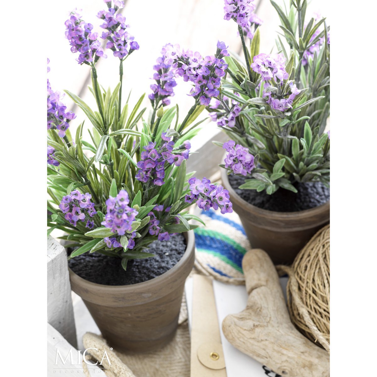 Künstliche Lavendelpflanze im Blumentopf Stan – H33 x Ø20 cm – Lila