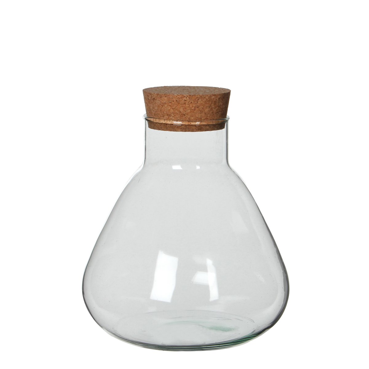 Emily Terrarium oder Vorratsdose – H24,5 x Ø22,5 cm – recyceltes Glas – transparent