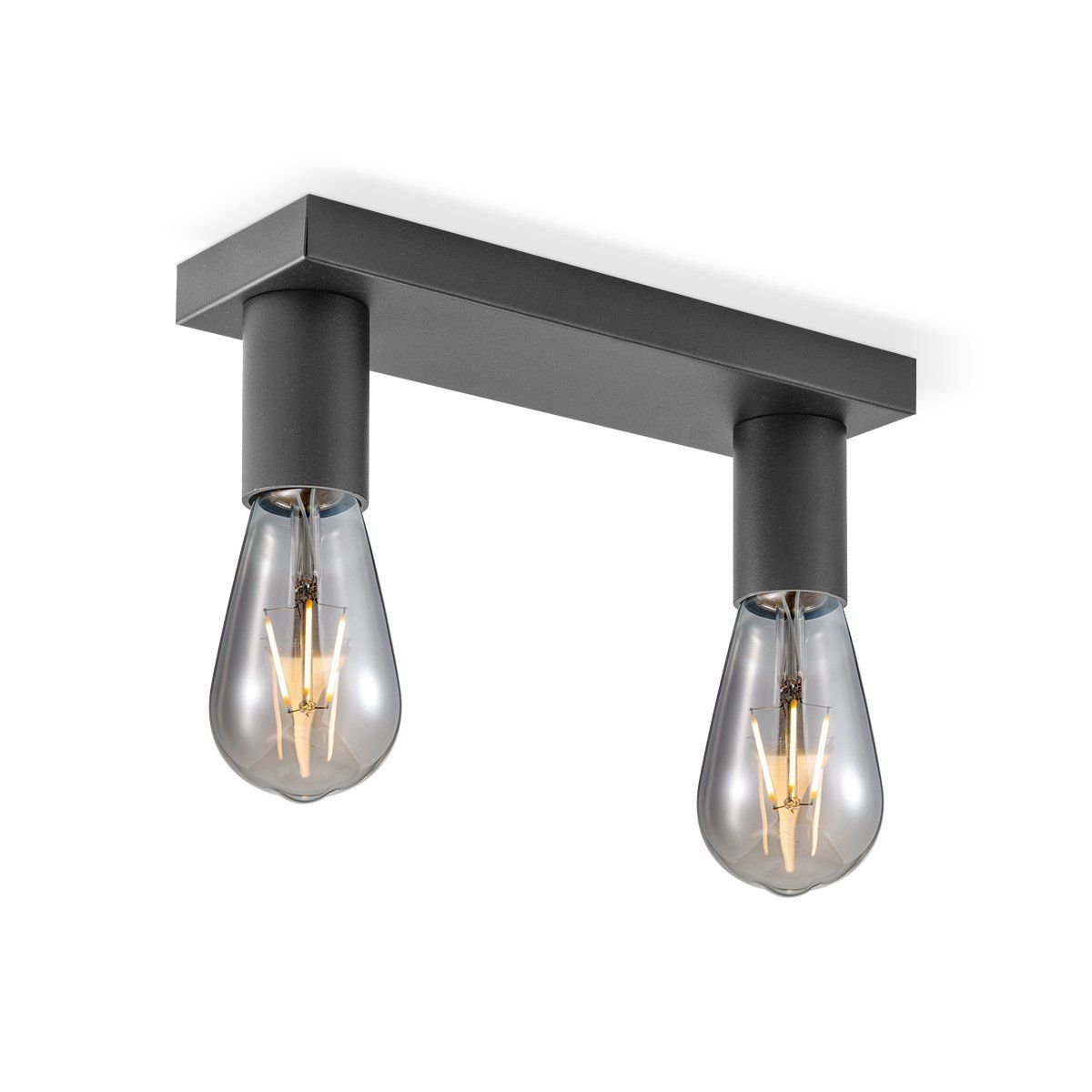 Home Sweet Home Aufbaustrahler Nitro 2 - inkl. dimmbarer LED-Lampe - Schwarz