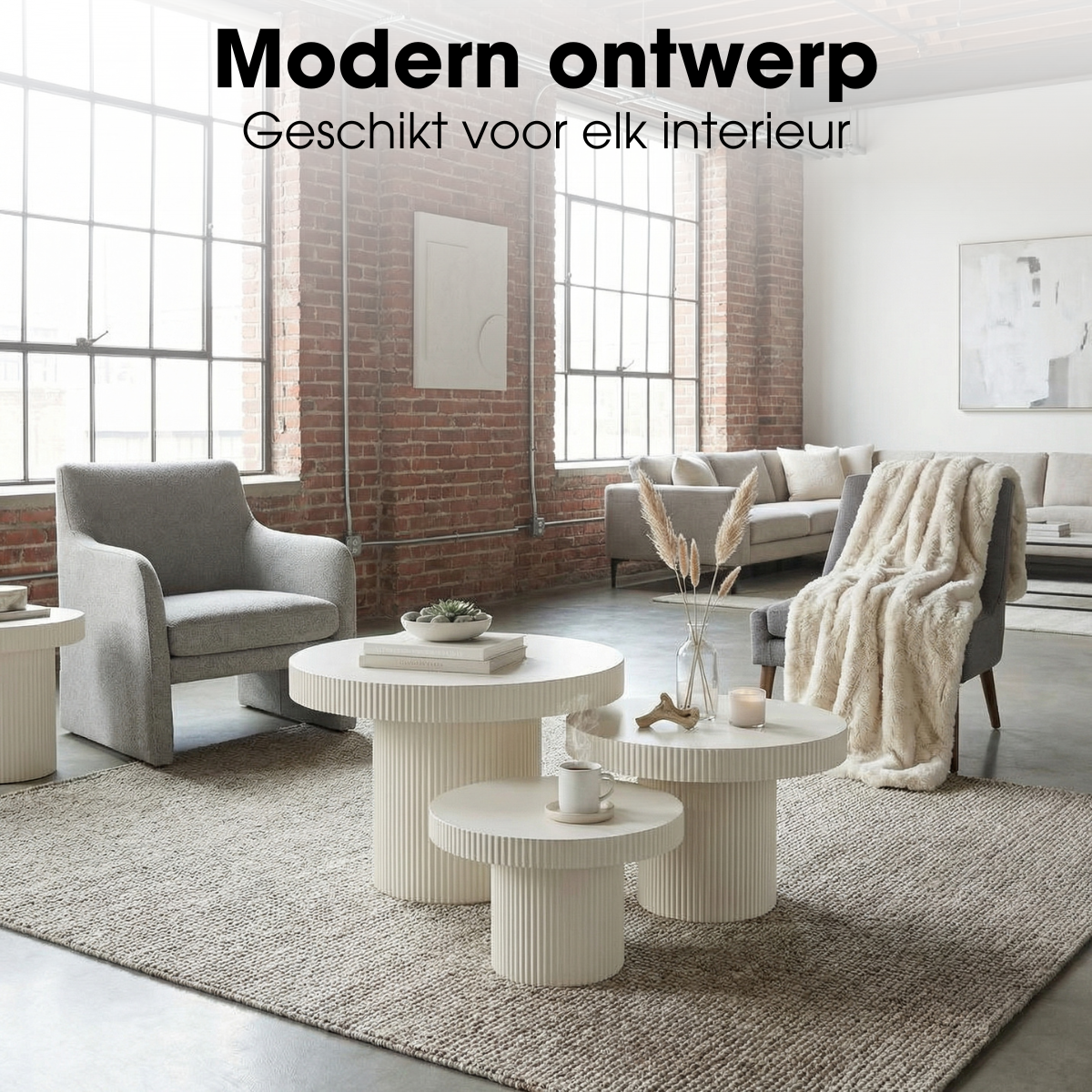 Beistelltisch Lux Off-White