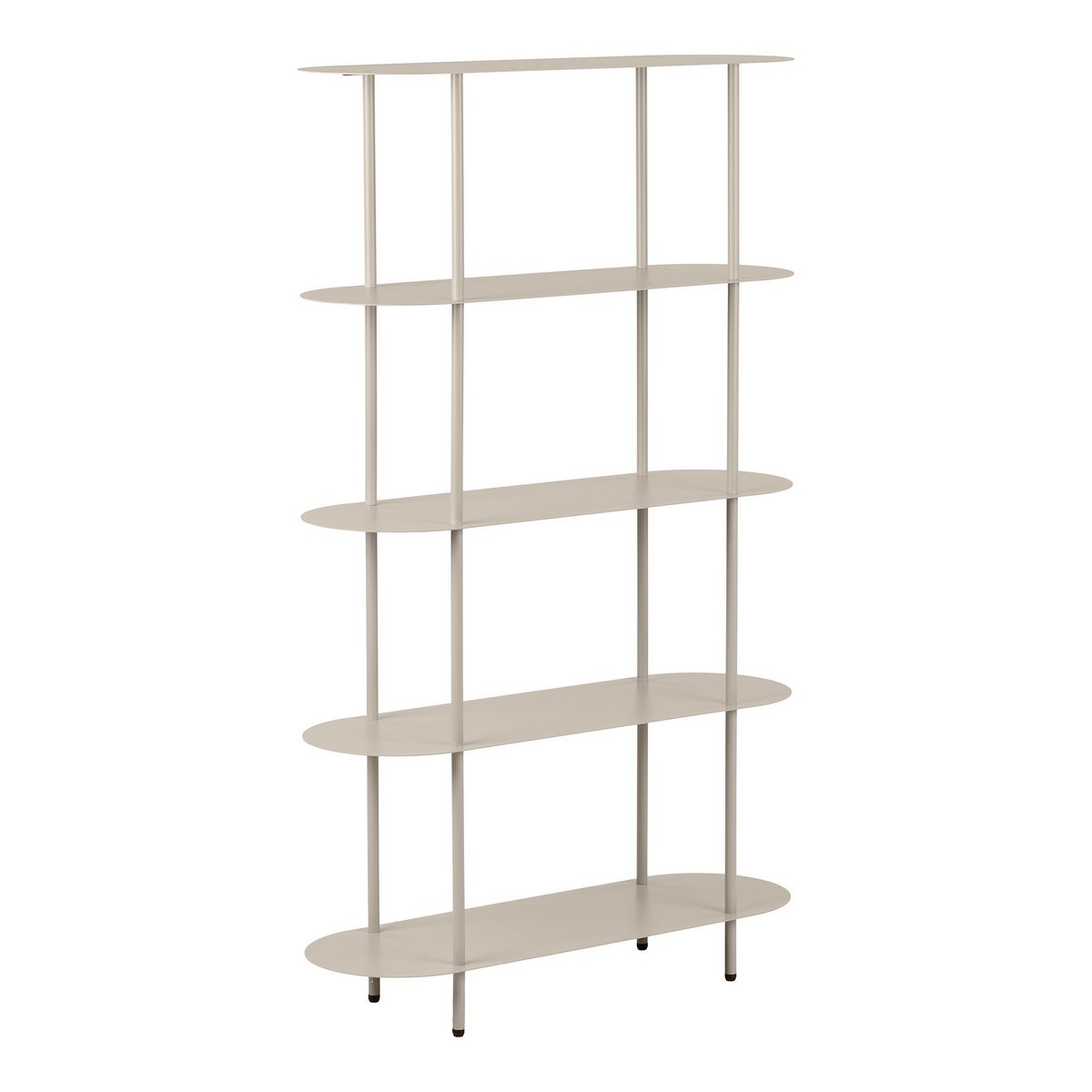 Rieti Regal, 5 Regale, Metall, Sand, 31x90x150 cm