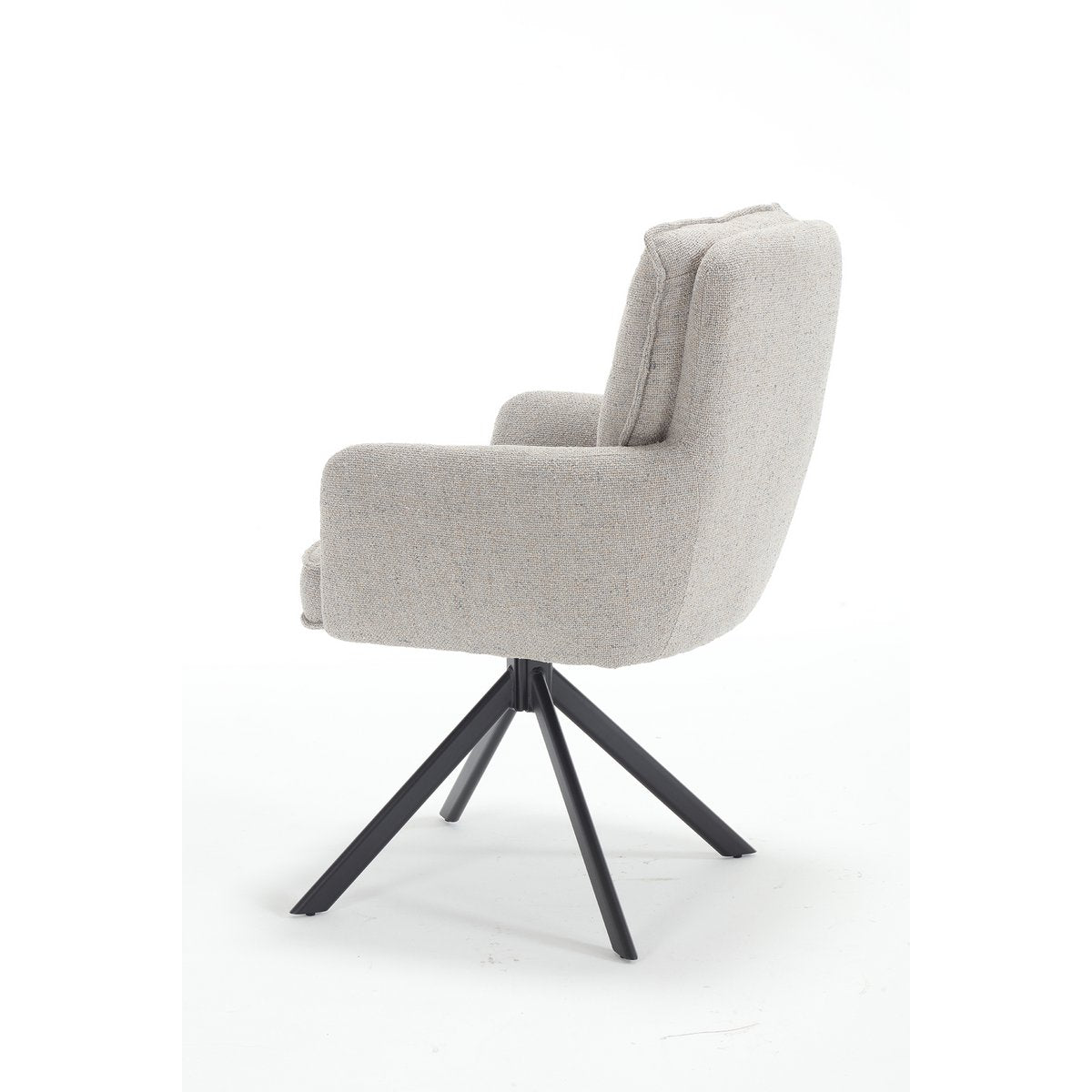 Armchair structural fabric gray
