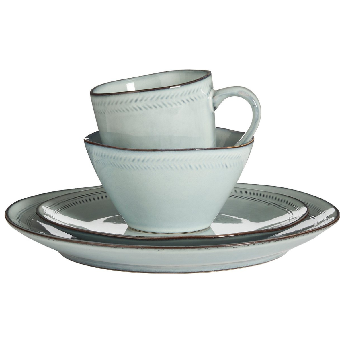 Geschirrset Racco Grey