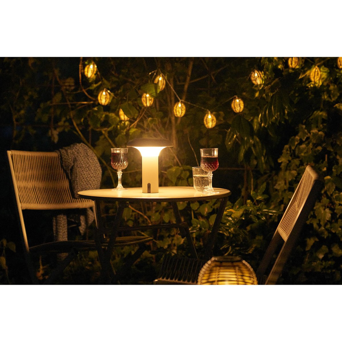 Ramsey LED-Lampe, wiederaufladbar, beige