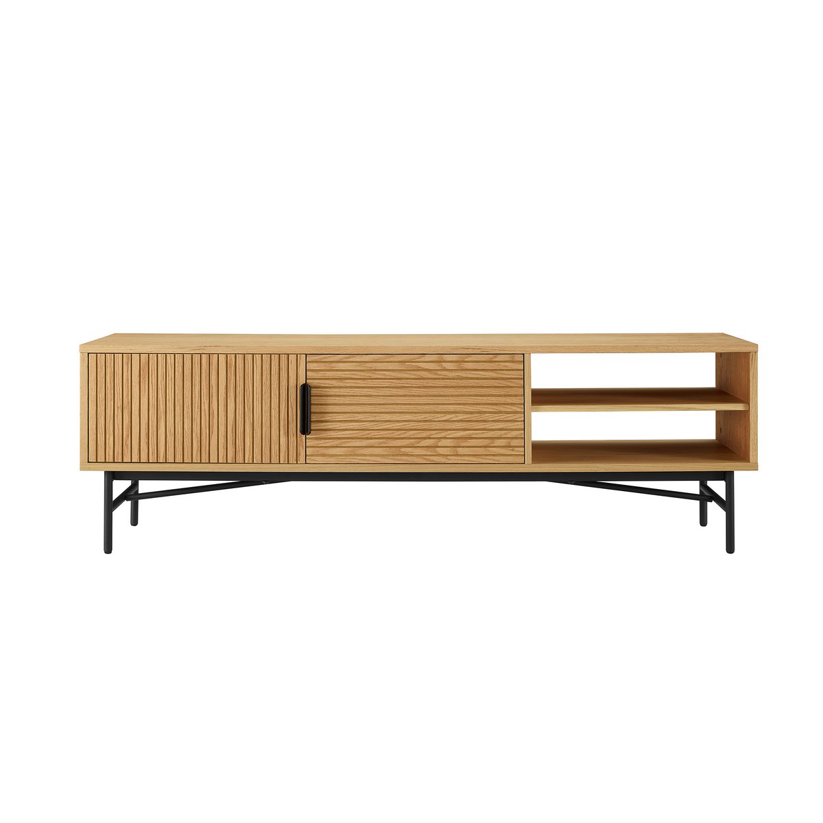 Lowboard 160 cm Eiche Echtholzfurnier