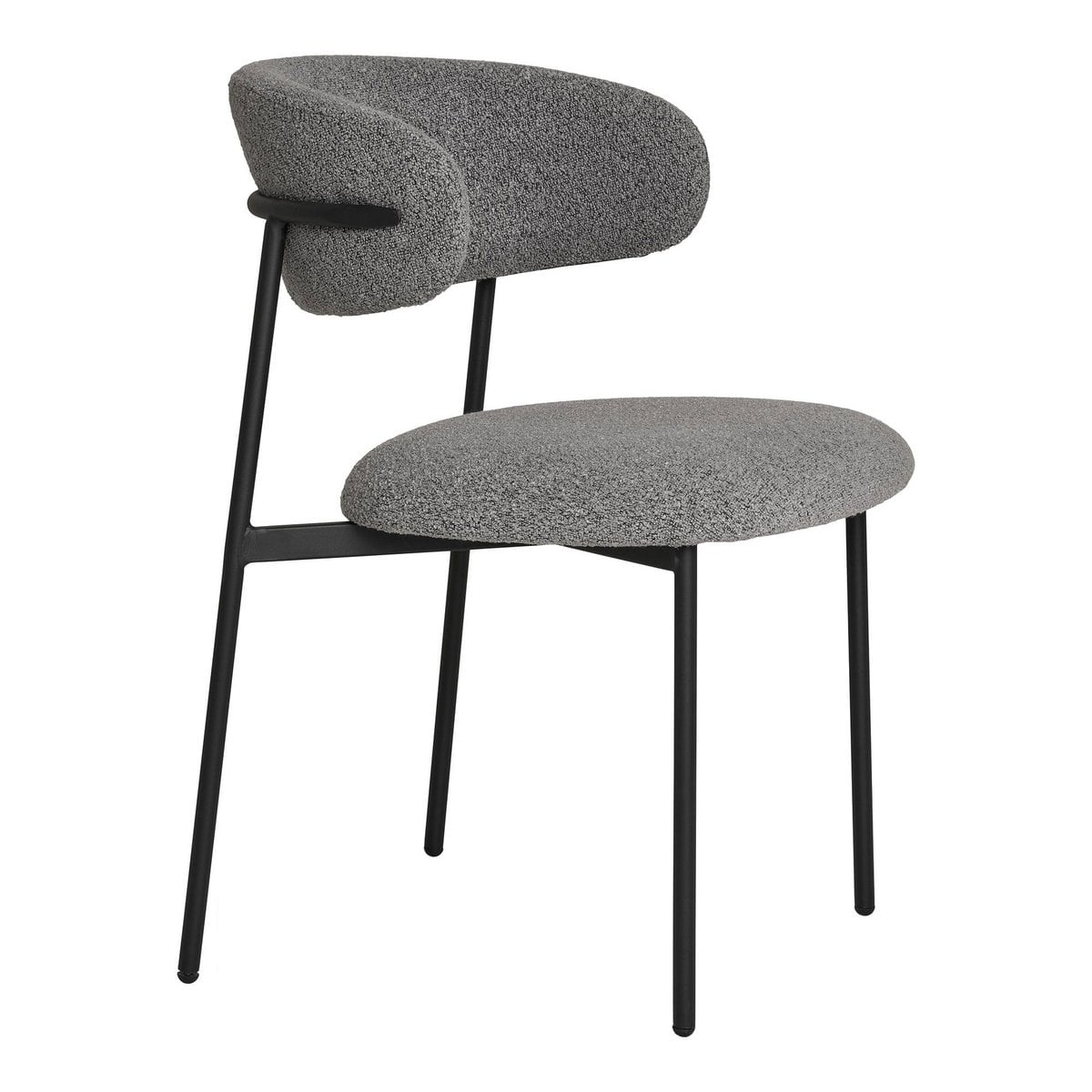 Mira Esszimmerstuhl – Hellgrau, 59 x 55 x 79,5 cm – 2er-Set