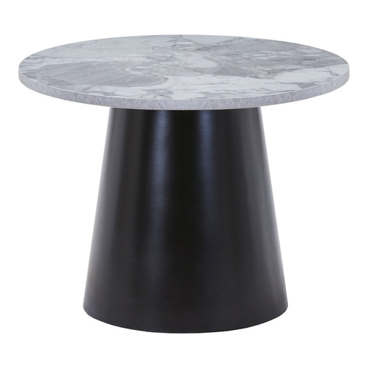 Brito Couchtisch - Grau/Schwarz, Melamin/Stahl/MDF, 60x60x45 cm