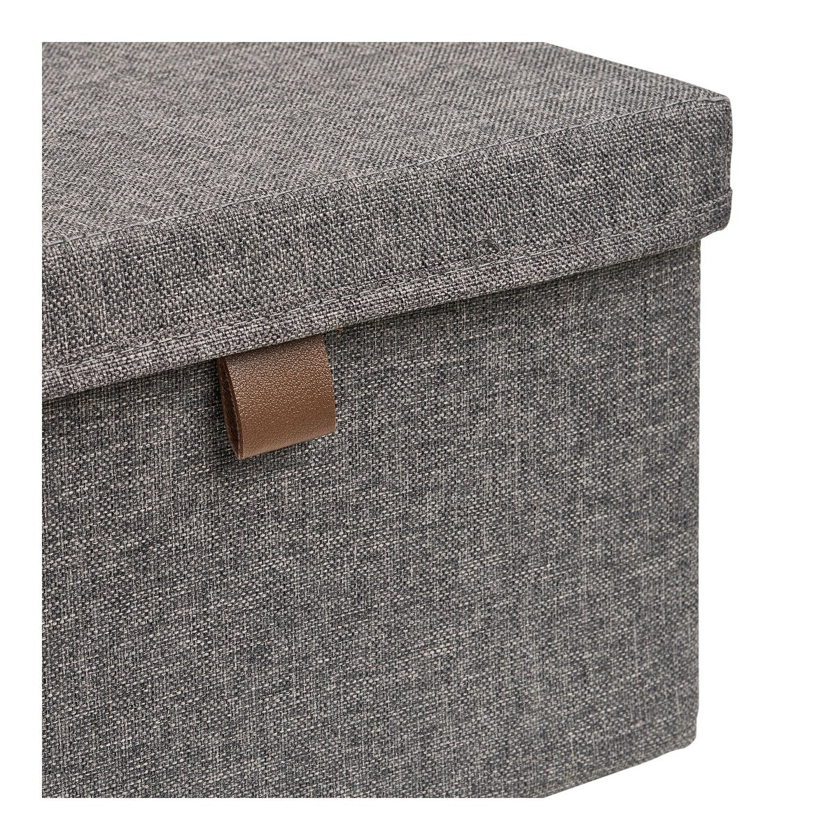 Noto Aufbewahrungsboxen, Textil, dunkelgrau, 3er-Set