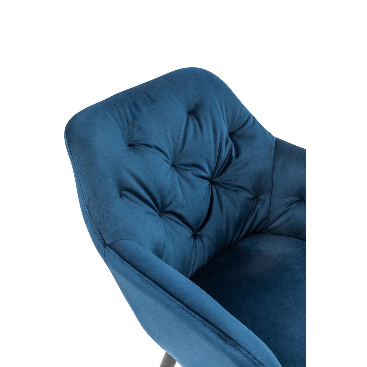 Armchair blue velvet