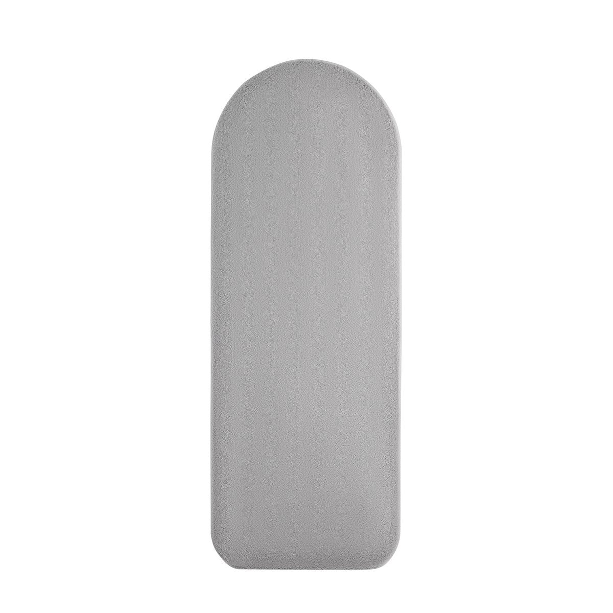Mirror faux fur light gray 60x160 cm