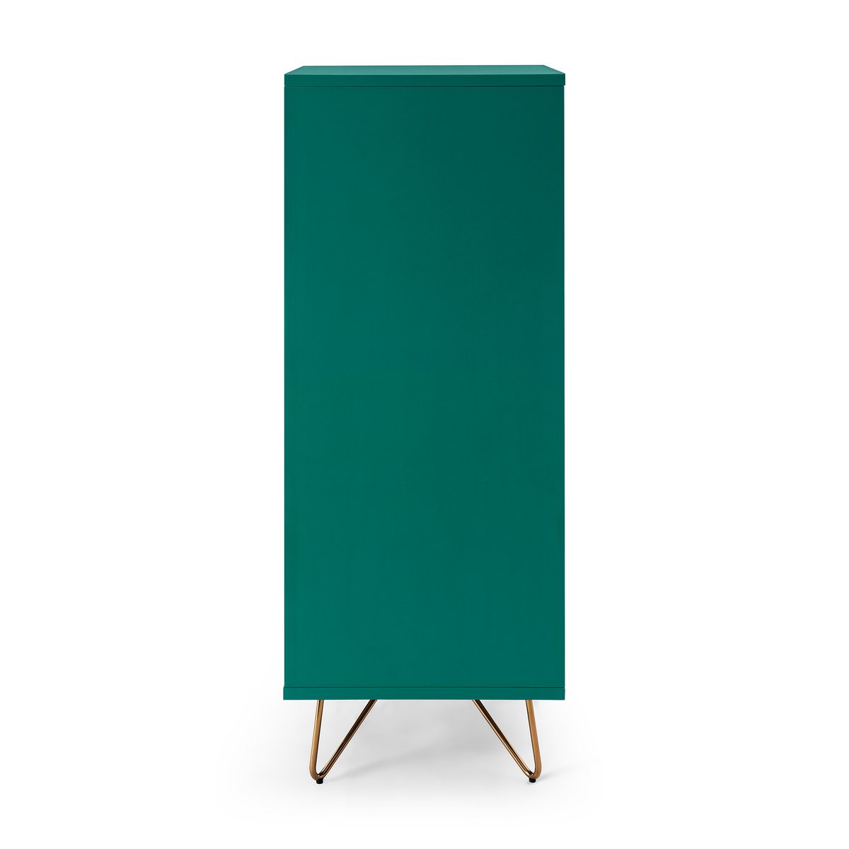 High chest of drawers with 4 drawers and 1 compartment, including mirror